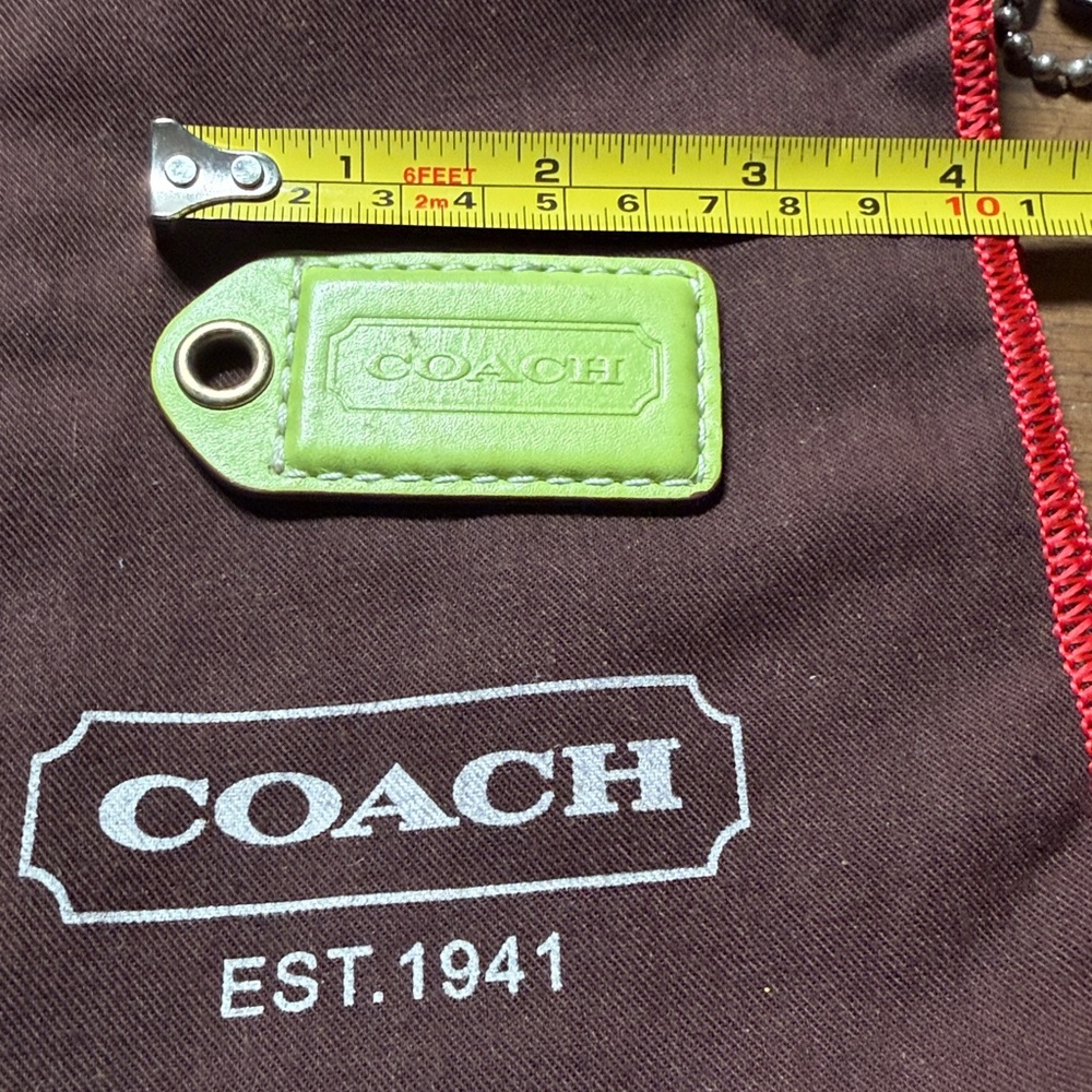 Coach Lime Green Hang Tag - Picture 2 of 3